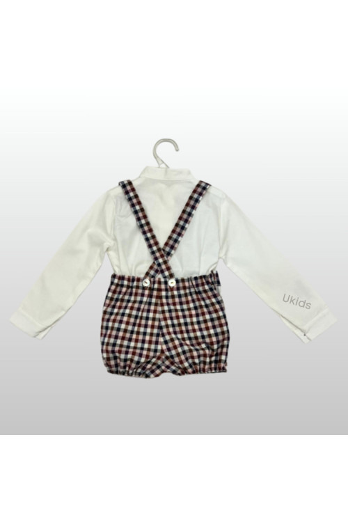 Conjunto Pantalón Tirante Camisa C. Mao  Grape Malva