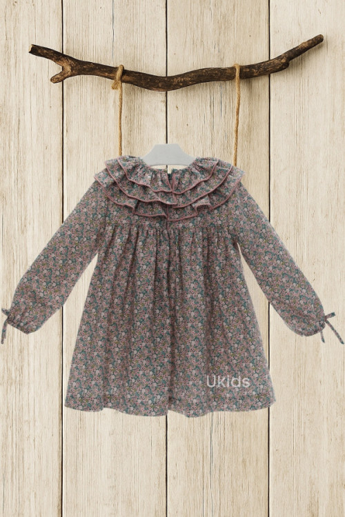 Vestido Infantil Art.5159 Familia Kelly Turquesa
