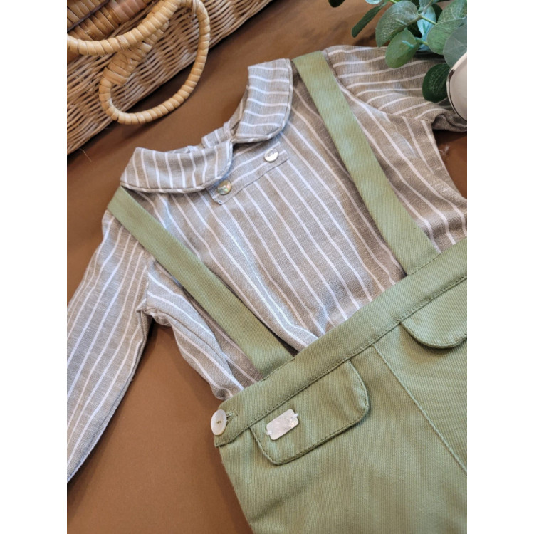 CONJUNTO BEBE NIÑO VERDE CUA CUAK verde