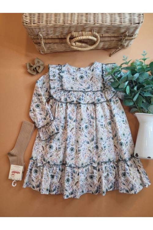 VESTIDO FLOREAL COL. LISBOA verde