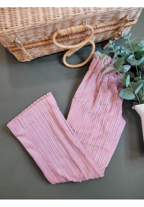 PANTALON GOMAS PANA ANCHA COL.BRUSELAS rosa