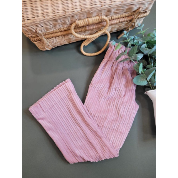 PANTALON GOMAS PANA ANCHA COL.BRUSELAS rosa