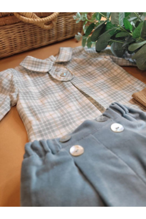 CONJ.BEBE NIÑO CUIELLO BEBE COL. LISBOA-LONDRES verde