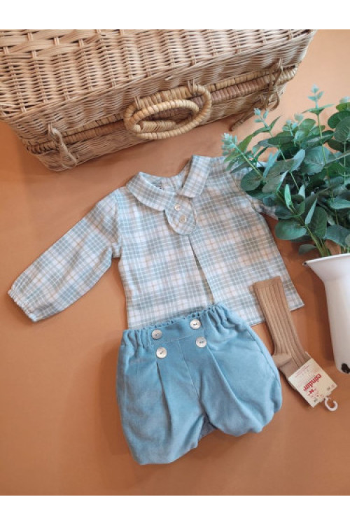 CONJ.BEBE NIÑO CUIELLO BEBE COL. LISBOA-LONDRES verde