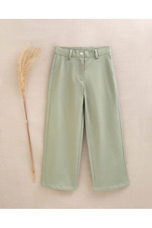 Conjunto Blusa Niña Estampado Florar Y Pantalón  Verde