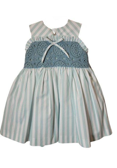 VESTIDO INFANTIL 'Familia ZODIACO' verde empolvado