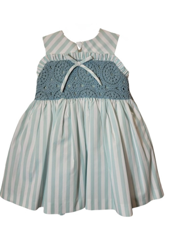 VESTIDO INFANTIL 'Familia ZODIACO' verde empolvado