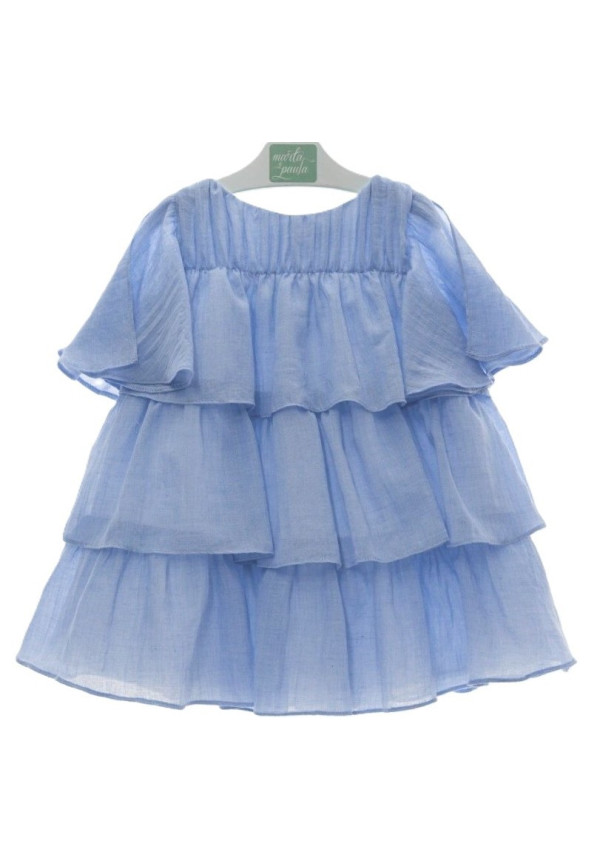 VESTIDO INFANTIL 'Familia TAURO' turquesa