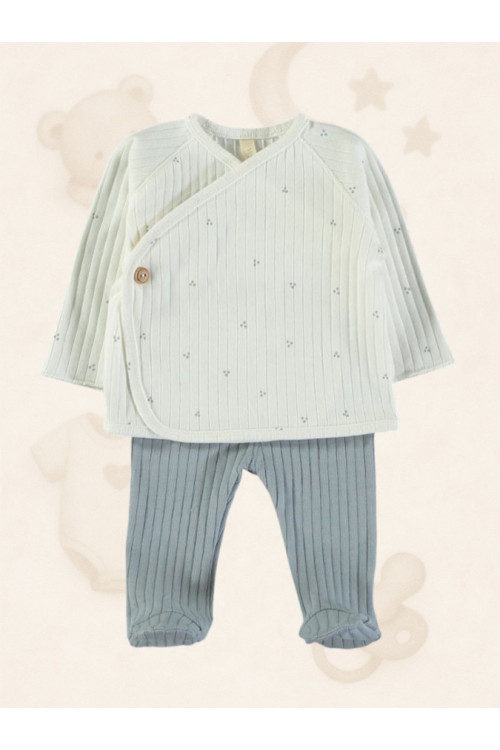 Conjunto primera puesta maxi rib Dots breeze