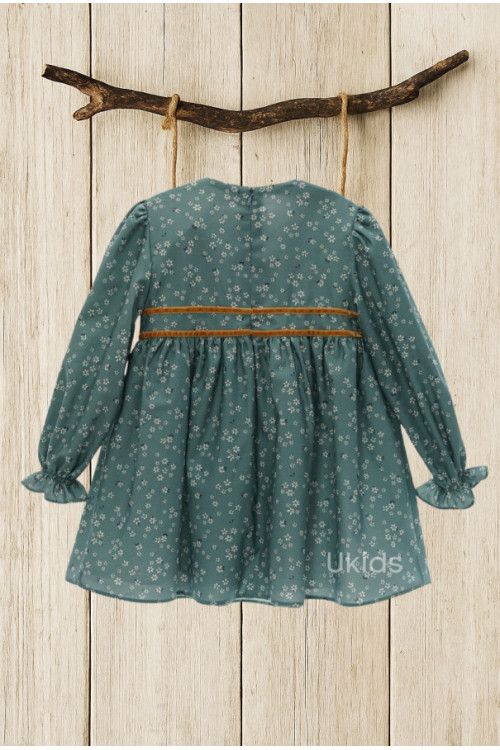 Vestido Infantil Art.5159 'Familia Organza' Turquesa
