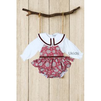 Conjunto Pichi 2 Piezas Colección Dahlia Granate