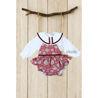 Conjunto Pichi 2 Piezas Colección Dahlia Granate