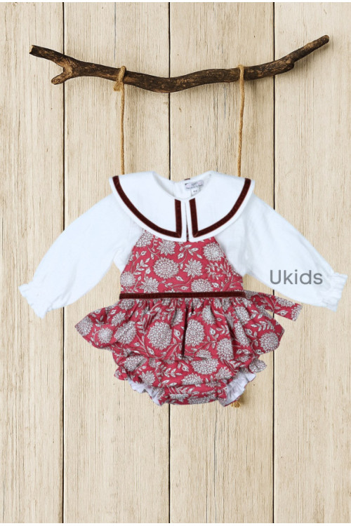 Conjunto Pichi 2 Piezas Colección Dahlia Granate
