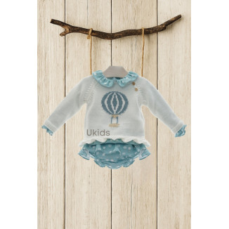 Conjunto Baby 3 Piezas Art.0207 Turquesa