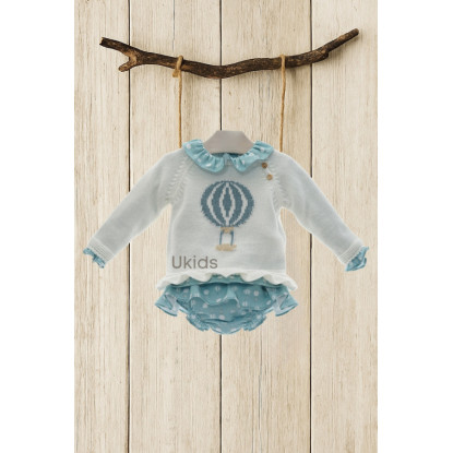 Conjunto Baby 3 Piezas Art.0207 Turquesa