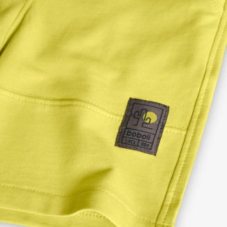 Bermudas felpa de niño -BCI anís