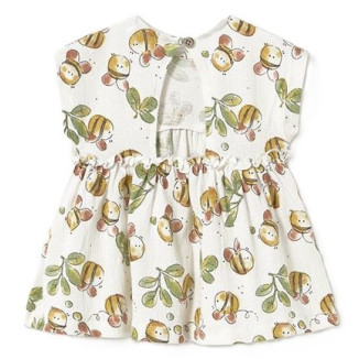 Vestido plana natural