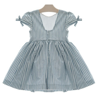 VESTIDO INFANTIL 'Familia DAMAS' azul zafiro