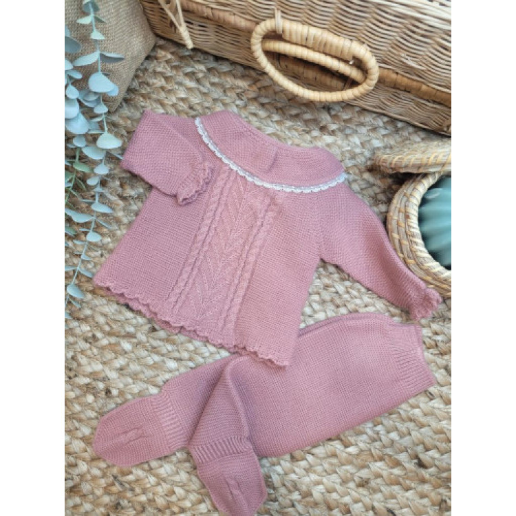 CONJUNTO NIKI CON POLAINA ROSA ros