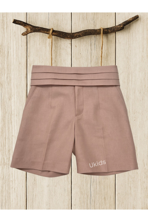 Pantalón y Fajín te Rosa Empolvado