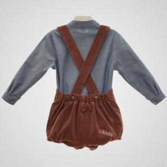 CONJUNTO BEBE PANTALÓN CORTO ART.1850 Familia HANOI petalo