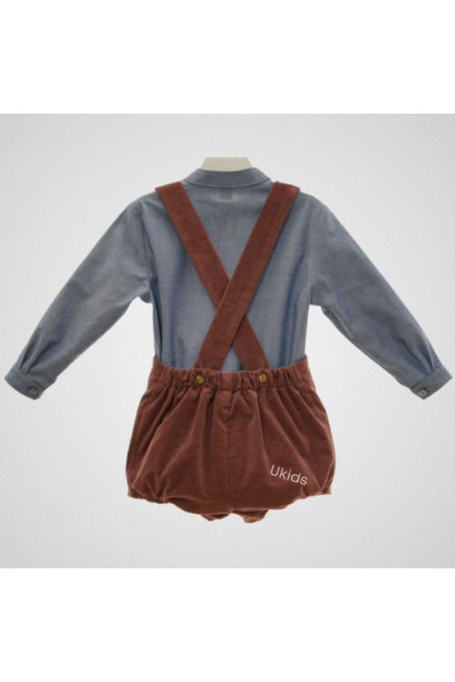 CONJUNTO BEBE PANTALÓN CORTO ART.1850 Familia HANOI petalo