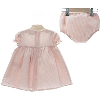 VESTIDO BEBE CON BRAGUITA 'Familia FANTASÍA' rosa empolvado