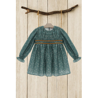 Vestido Infantil Art.5159 'Familia Organza' Turquesa