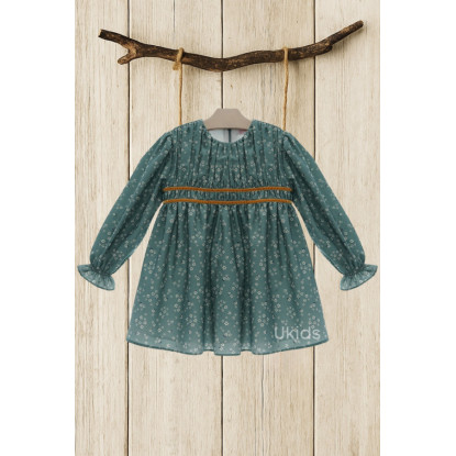 Vestido Infantil Art.5159 'Familia Organza' Turquesa