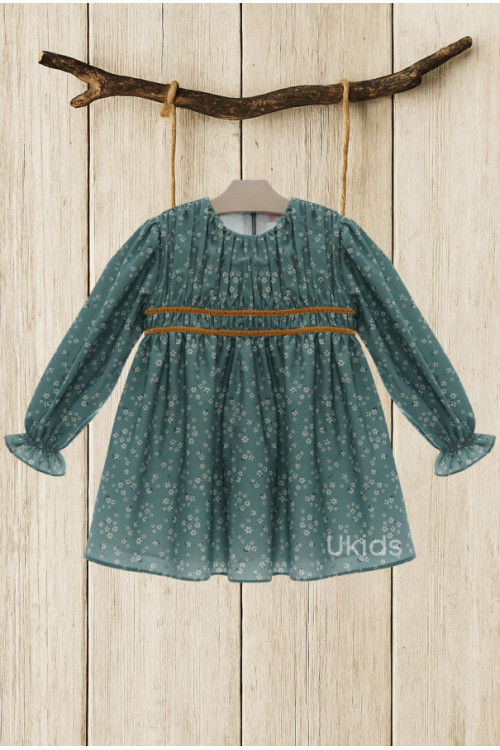 Vestido Infantil Art.5159 'Familia Organza' Turquesa