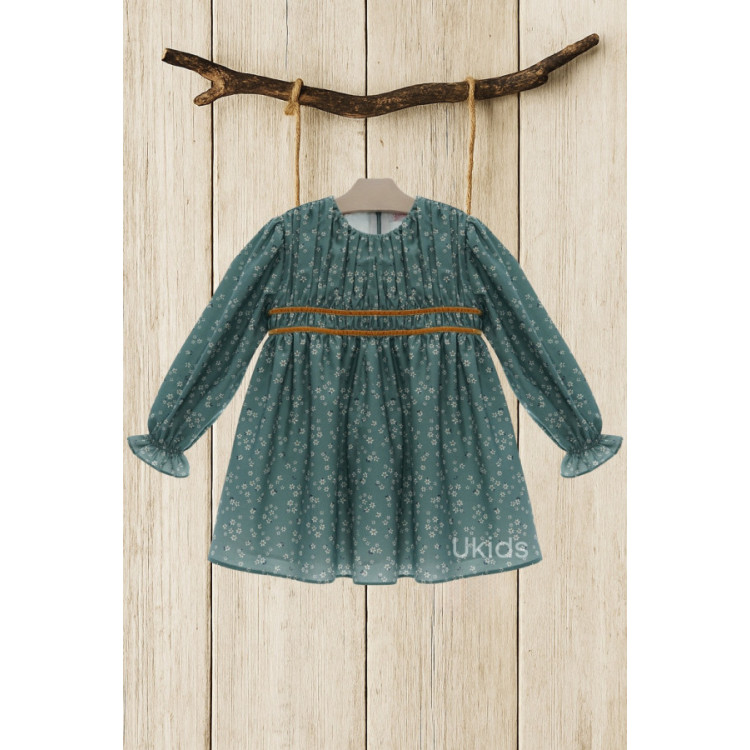 Vestido Infantil Art.5159 'Familia Organza' Turquesa
