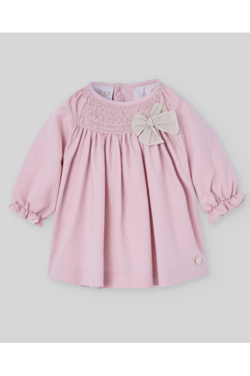 Conjunto Vestido + Braga  Pascua  Rosa Palo