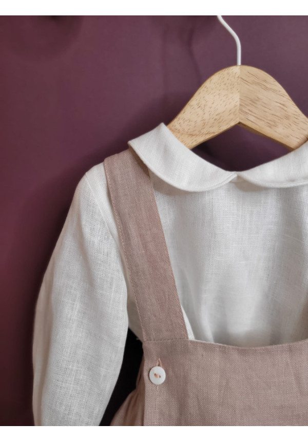 CONJUNTO PETO BEBE  M/L CERMONIA MALVA