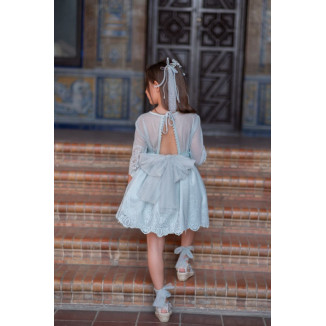 Vestido Noa Encaje Y Tul Verde