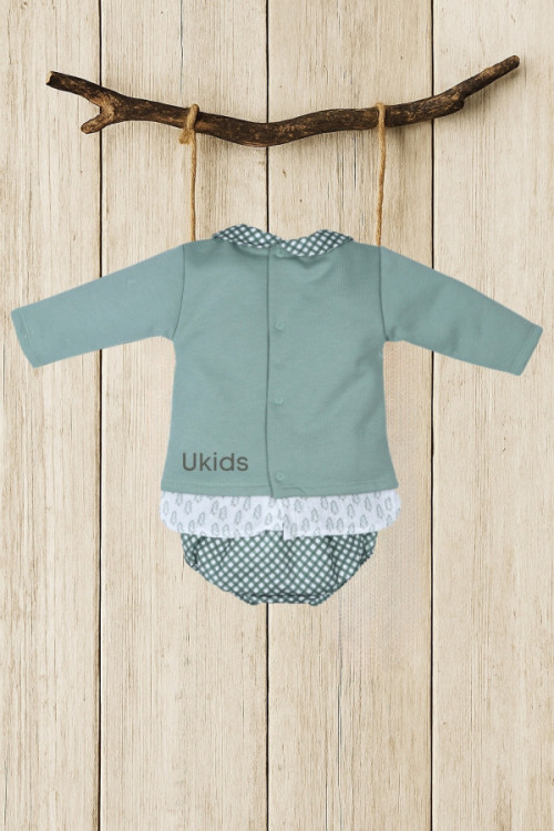 Conjunto Algodón-Bambula Colección Abeto Verde