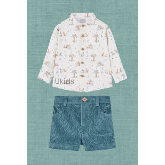 Conjunto Camisa + Pantalón Verde Abeto