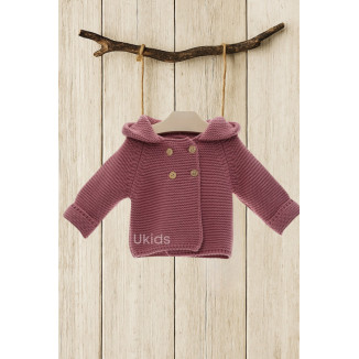 Trenca Bebe Art.9506 'Con Pompón' Chocolate