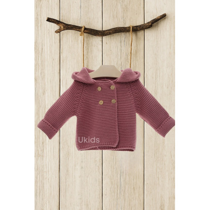 Trenca Bebe Art.9506 'Con Pompón' Chocolate