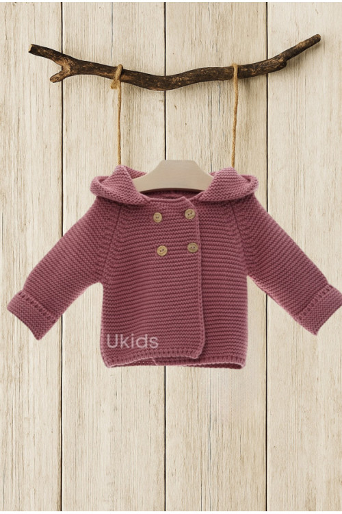Trenca Bebe Art.9506 'Con Pompón' Chocolate