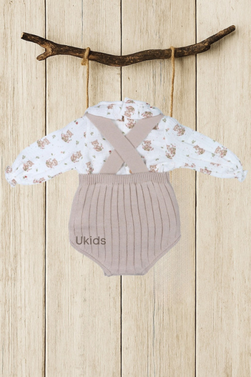 Conjunto Peto Punto Y Bambula Colección Fox Checks Arena