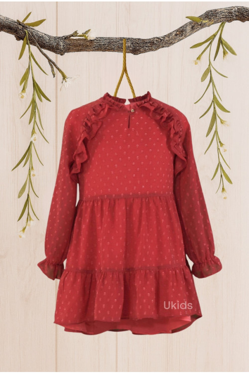 Vestido Niña Rojo N