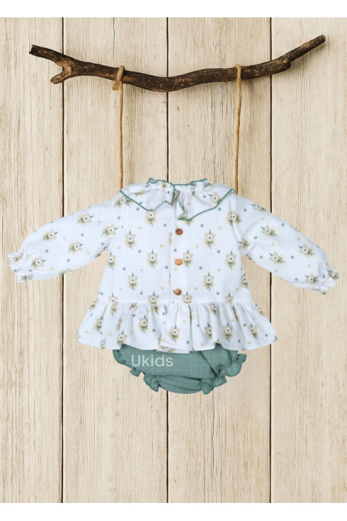 Jesusito Braguita Lisa Colección Teddy Fest Verde Hoja