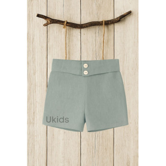 PANTALÓN CEREMONIA CON FAJÍN NIÑO color azul oceano