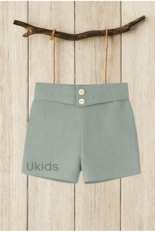 PANTALÓN CEREMONIA CON FAJÍN NIÑO color azul oceano