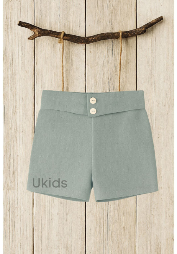 PANTALÓN CEREMONIA CON FAJÍN NIÑO color azul oceano