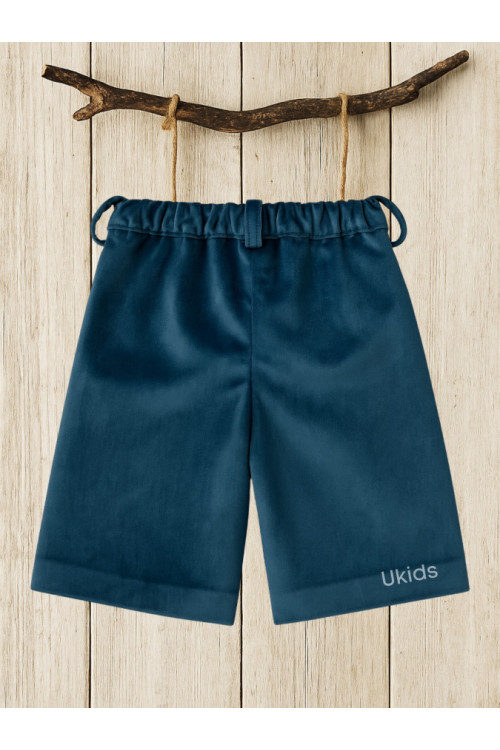 Pantalón ceremonia terciopelo Azul Lapilis