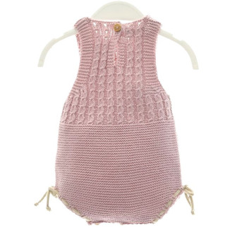 RANITA BEBE 'TRENZAS' rosa empolvado