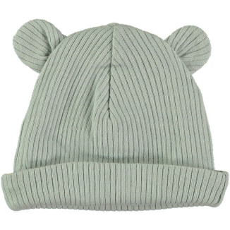 Gorro orejitas canalé jade