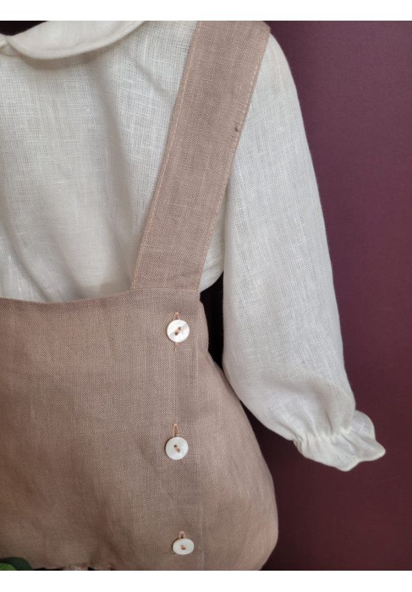 CONJUNTO PETO BEBE  M/L CERMONIA MALVA