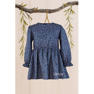 Vestido Infantil Azul Indigo N